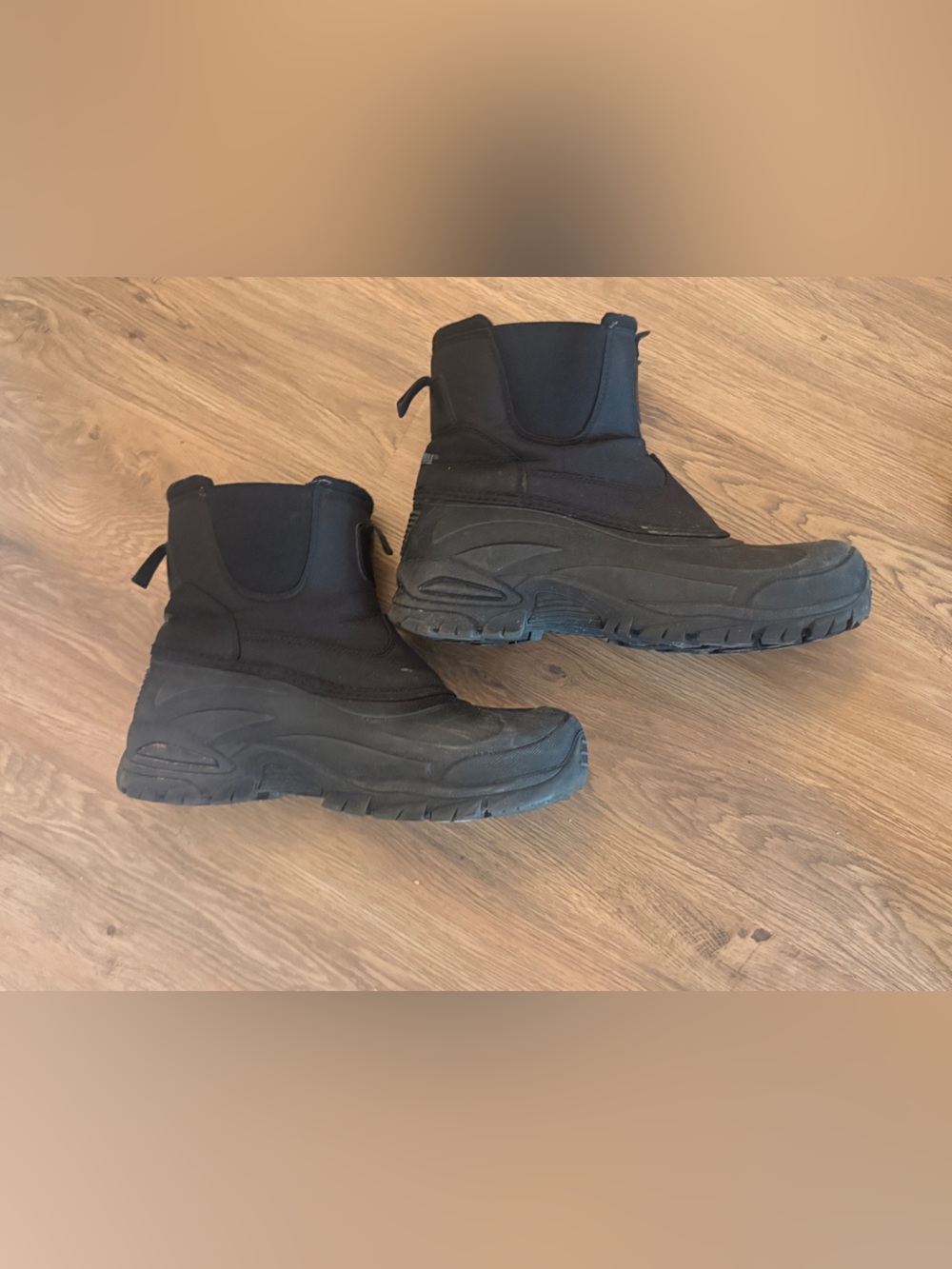 Men's Black Winter Utility Boots